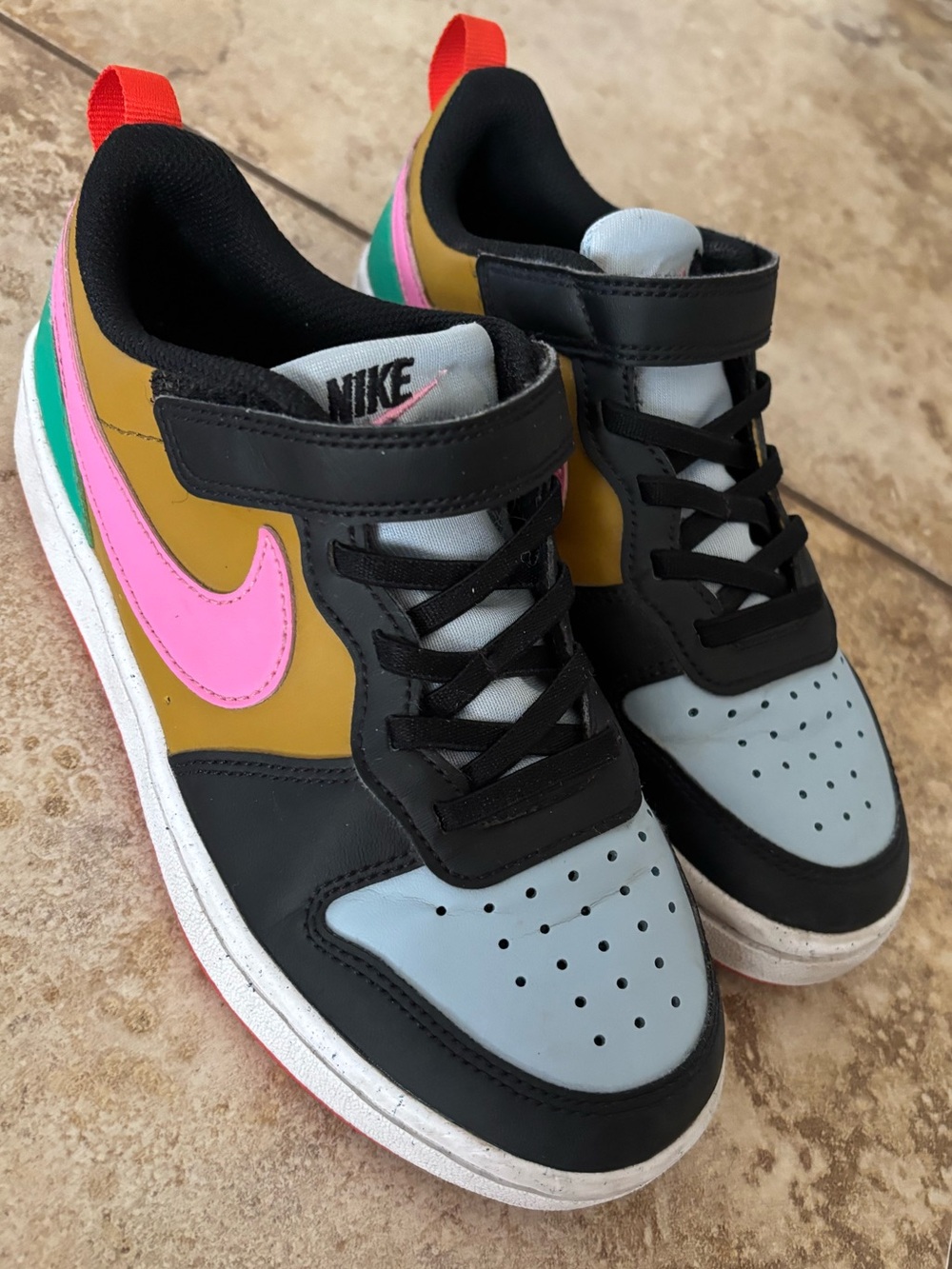 Nike Court Borough Low Big Kids Shoes Multi Color